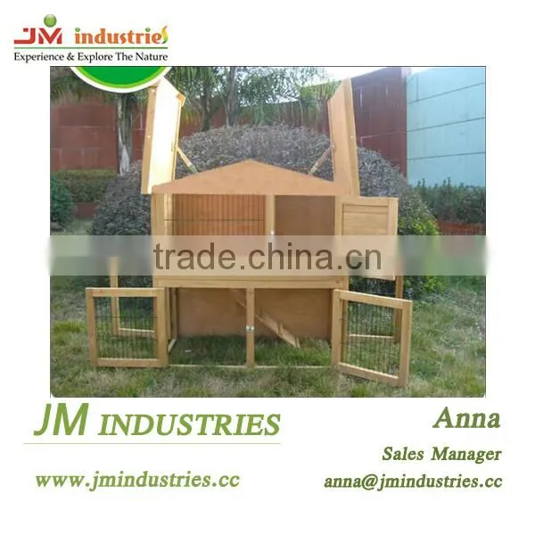 Large Outdoor Wooden Chicken Coop House With Bitumen Roof photo-3
