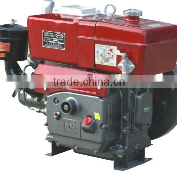 9HP One Cylinder 4 Stroke Water Cooled Diesel Engine R185A Made in China photo-2