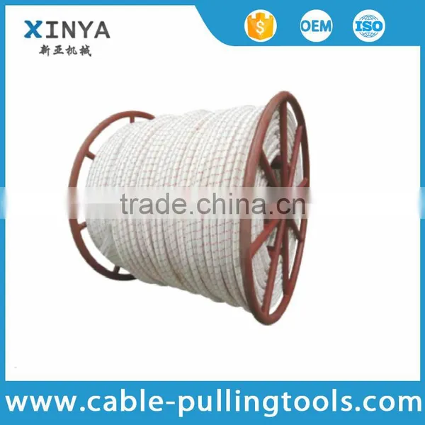 High performance dupont silk braided fibre rope for pulling