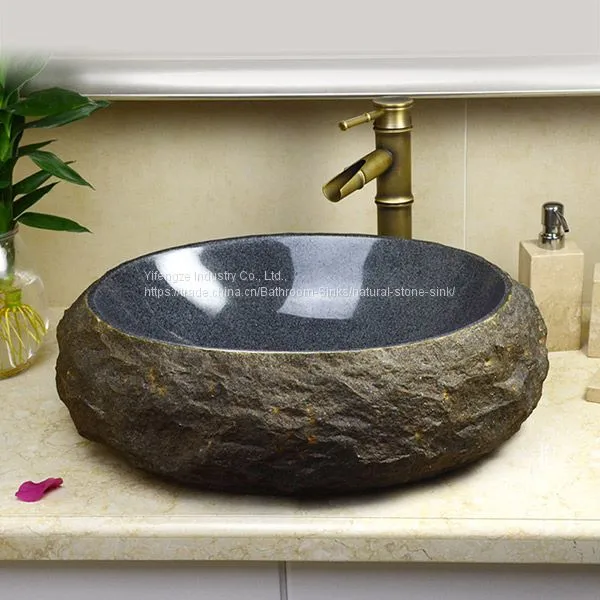 Antique Oval Granite Vessel Sink G-102