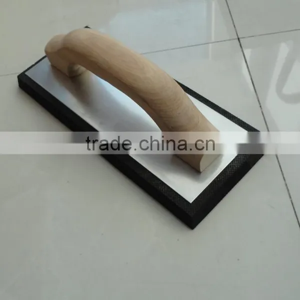 Wooden Handle Aluminum Foam Sponge Plastering Trowel photo-3