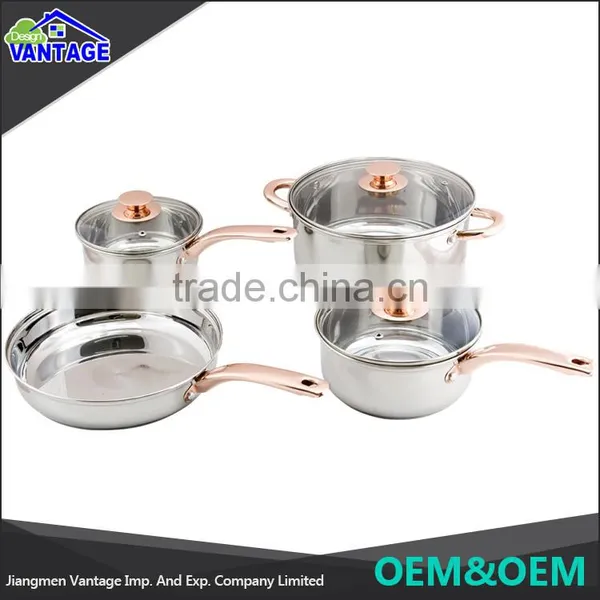 New Arrival 7 Pcs Cooking Pot Sets of Stainless Cookware for Wholesale photo-3