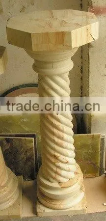 POLISHED TEAKWOOD MARBLE PEDESTALS photo-5