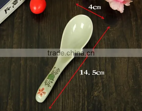 SP-1545 Haonai High Quality Ceramic Spoon, Ceramic Soup Spoon photo-4