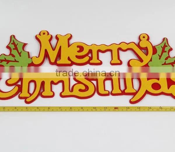 Merry Christmas Window Listing Christmas Decorations Non-woven Fabrics English Letters Decorations photo-4