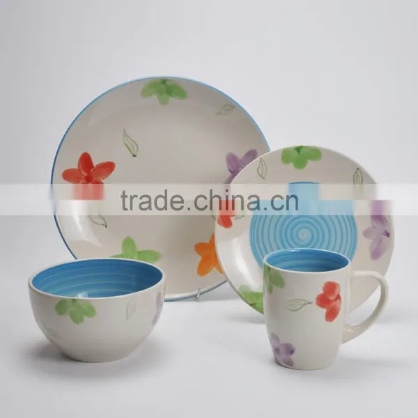 16pcs Dinnerware Set, Stoneware With Handpainting photo-2