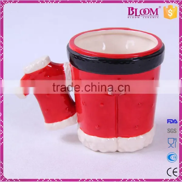 Unique Shape Ceramic Decoration Christmas Mug photo-3