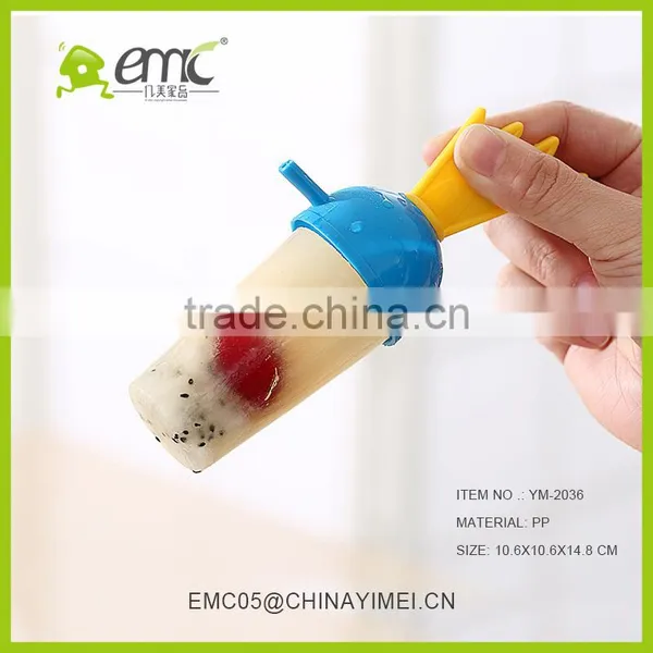 SSet of 4 Pcs Ice Cream Mold Plastic Ice Lolly Mould Ice Tray Maker photo-2