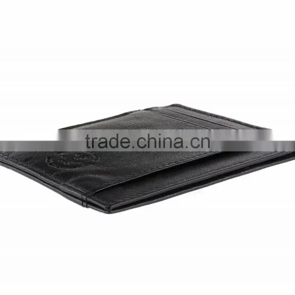 RFID Blocking Minimalist Real Leather Slim Front Pocket Money Clip photo-6