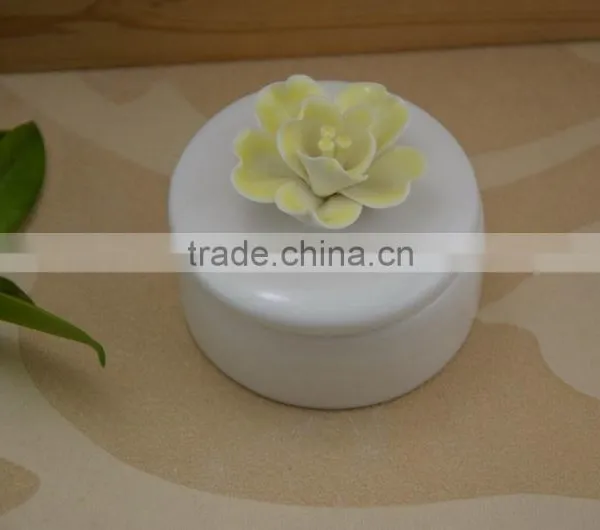 Hot Sale Porcelain Jewelery Box With Flower Shape Design photo-2
