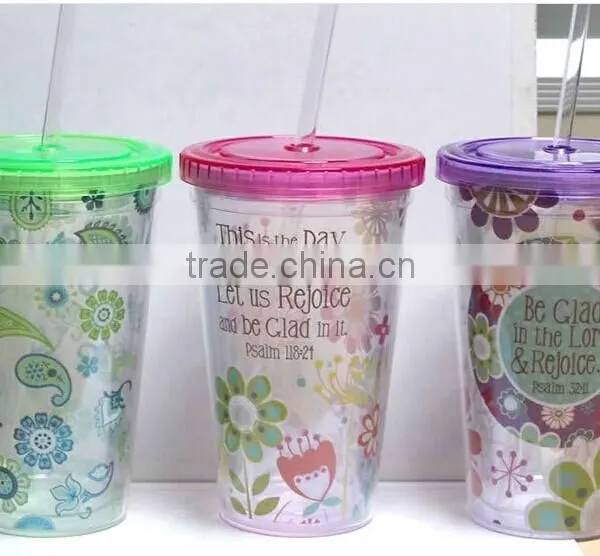 Customer Logo 16oz ps Reusable Plastic Coffee Cups for Gift photo-4