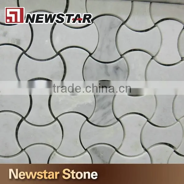 Newstar Natural Marble Mosaic White Carrara Mosaic photo-2