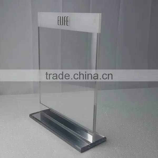 T Shape Acrylic Sign Holder photo-3