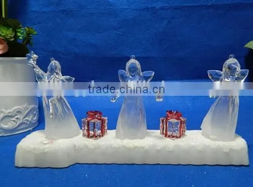 Clear Acrylic Led Color Changing Music Angel for Decoration photo-2