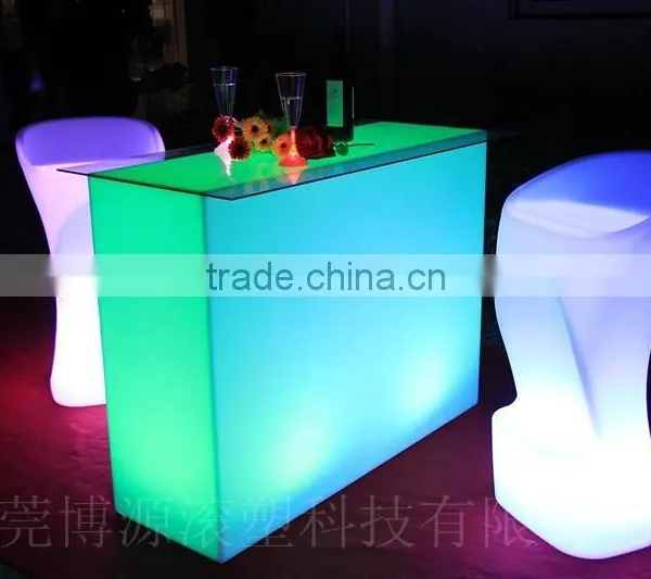 LED Rectangle Table/color Full Led Bar Chair/led Bar Furniture photo-5