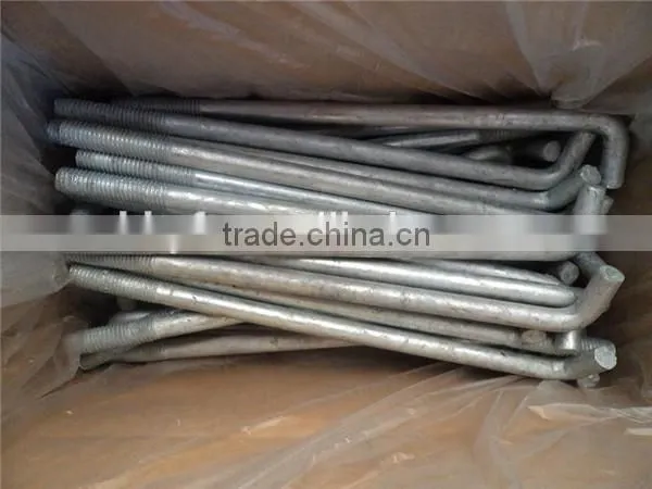 1/2"*16"galvanized Anchor Bolt With Nuts and Washers on Hot Sale photo-3
