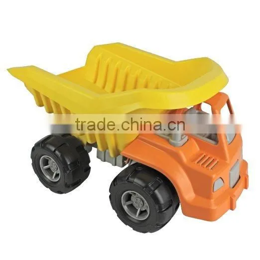 Dongguan Toy Big Plastic Dump Truck Yellow Cab and Orange Dump From ICTC Factory photo-4