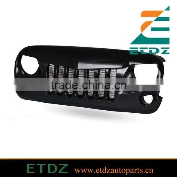 Eagle Eye Matte Front Hood Grill Grille Grid for 07-16 Jeep Wrangler photo-4