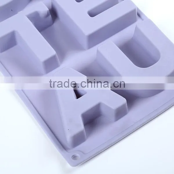 Silicone GATEAU Alphabet Pudding Bakeware Mould Cake Chocolate Mold photo-3