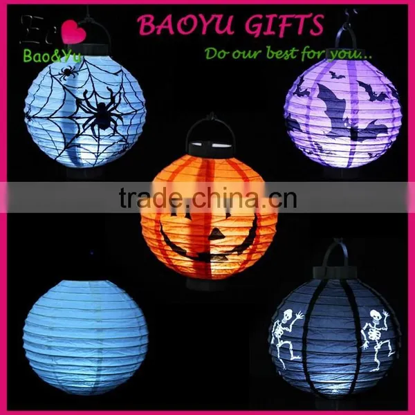 Halloween LED Lantern LED Pumpkin Lantern LED Paper Lantern Wholesale photo-2