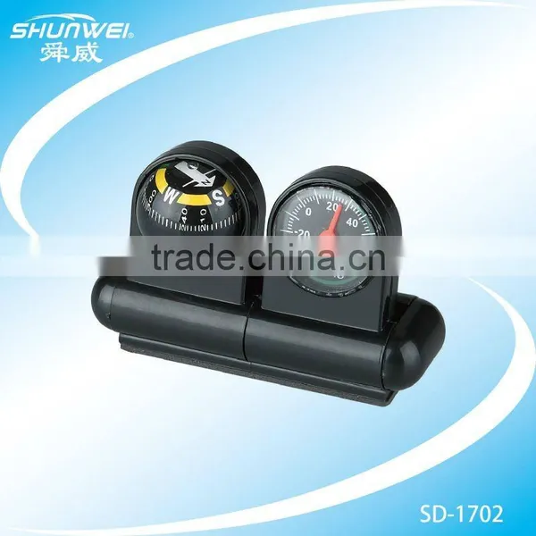 Auto compass and thermometer