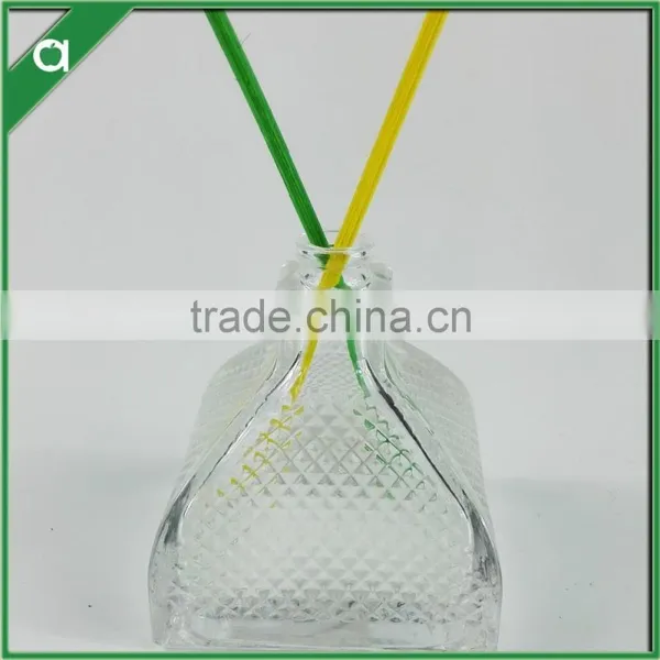 Engraved Triangle Yurt Glass Bottle for 80ml Reed Diffuser Oil photo-2