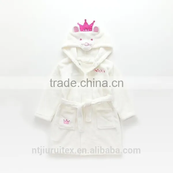 100% Polyester Animal Shape Kids Hooded Bath Robe,kids Bathrobe, Children Bathrobe photo-3
