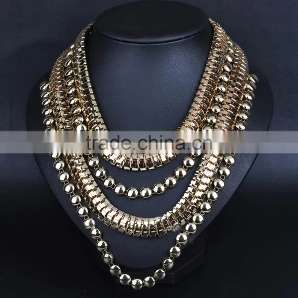 Vintage Multilayer Chain Necklace Jewelry,ethnic Desgin for Unisex Costume Accessories photo-2