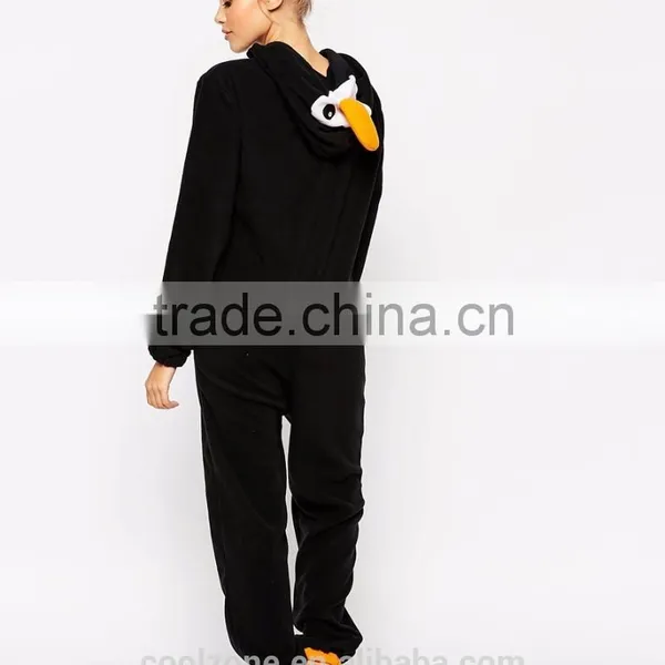 Hot Selling Relaxed Fit Penguin Design Onesie Women Wholesale Adult Christmas Pajamas photo-4