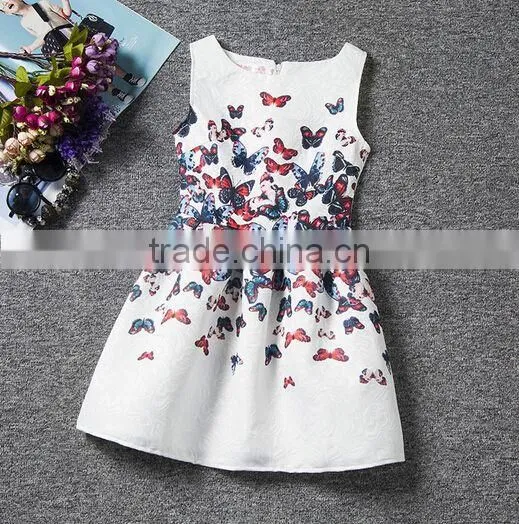 2015 New Design Ruffle Chiffon Flower Girl Dress photo-5