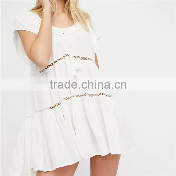 Factory Direct Sales Flowy Boho Style Fat Women Super Mini Dresses photo-2