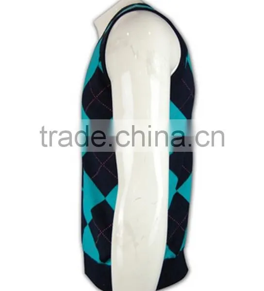 ISO9001/BSCI Manufature New Design Custom Acrylic Sweater Vest photo-3