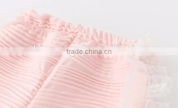 Wholesale 2015 New Design Fall Pink Lace Ruffle Baby Leggings photo-3