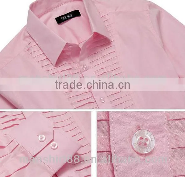 Manufacture High End Party Wear Tuxedo Wedding Shirt photo-2