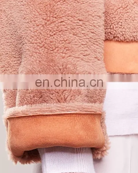 Reversible Woman Genuine Real Leather Jacket photo-5