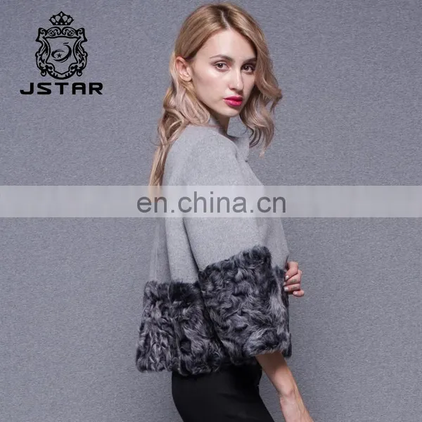 Hot Sale Factory Directly Women Grey Cashmere Coats photo-2