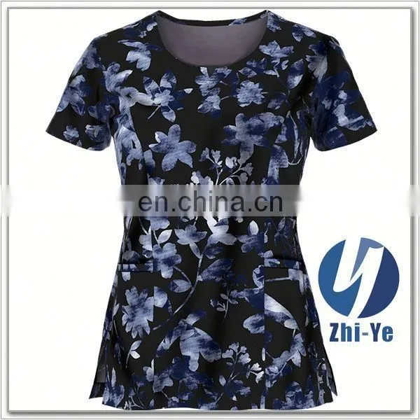 Hospital Uniform Junior Fit Nurse Printed Scrub