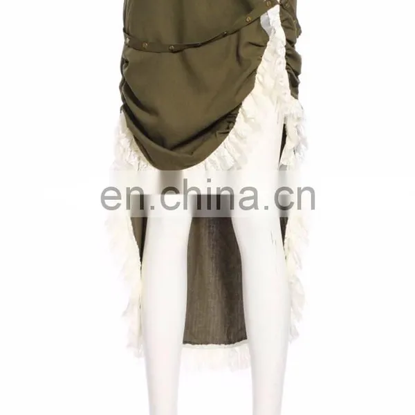 Steampunk Short Front Long Back Skirt