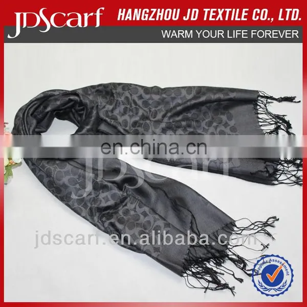 OEM 30% Silk 70% Acrylic , Silk , Thin Gray Scarves Party Dresses for Pregnant Women photo-3