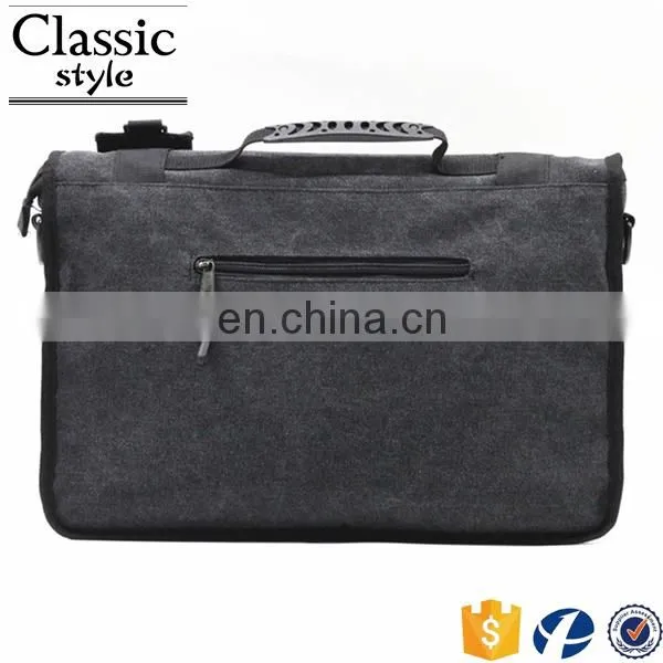 Computer Custom Laptop Bag New Products Black Canvas Felt Shoulder Bag For Men Computer Portable Game Bag photo-2