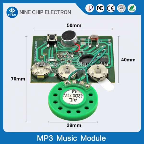 Music Greeting Card Recordable Sound Module Mini Voice Recorder Chip photo-2