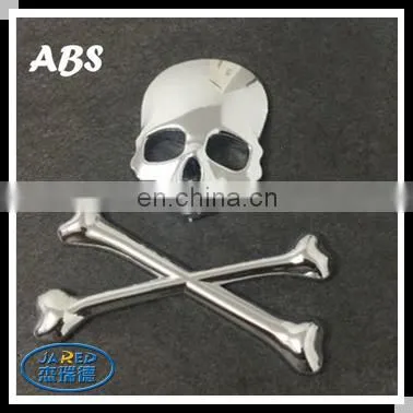 3D Skull Metal Car Motorcycle Sticker Label Skull Emblem Badge photo-6