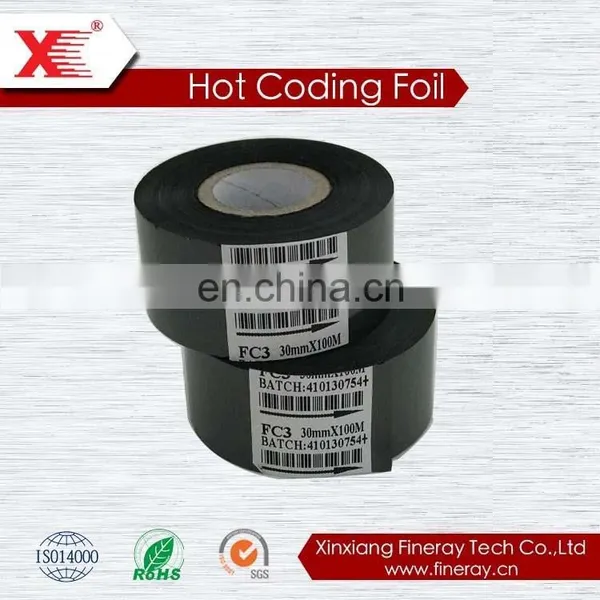 Best Sales Used in Label Printing Machine to Print Label Black FC3 Hot Transfer Ribbon photo-2