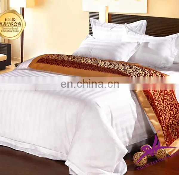 200/300/400TC Best Sale White 100% Cotton Plain Bed Sheet Hotel