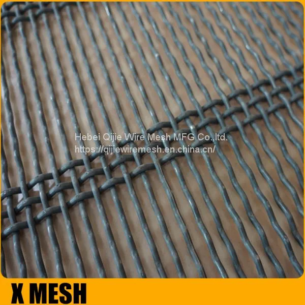 Square Hole Crimped Wire Mesh Hooked Screen Mesh/vibrating Screens Mesh photo-2
