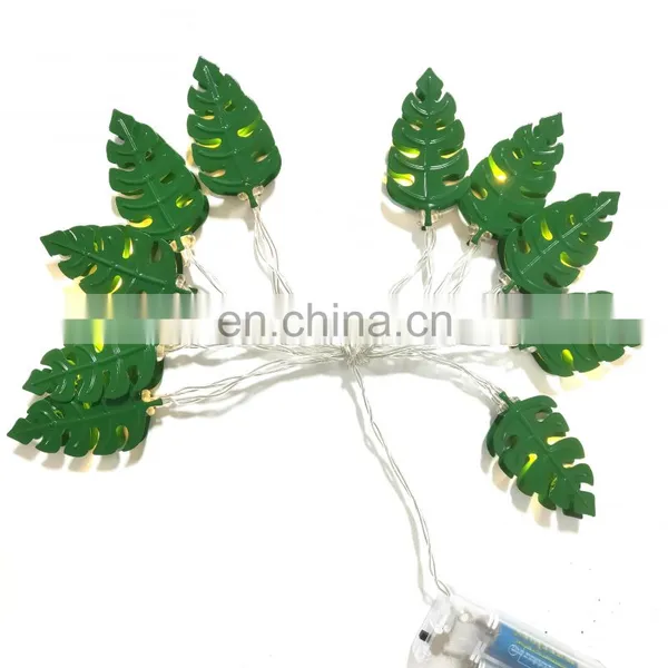 Ins Hot 10L Led Iron Green Leaf Ceiling Strip Garden Lights for Home Indoor Outdoor Modern Wall Light for Holiday Lighting photo-6