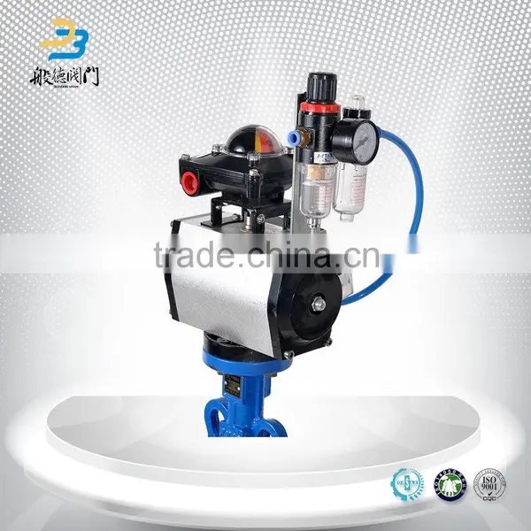 High Performance Acid Resistant DN300 Ptfe Seat Pneumatic Wafer Type Price Butterfly Valve photo-6