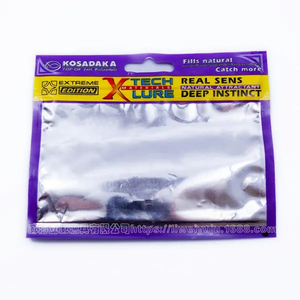 Competitive Price Custom Plastic Fishing Worms Bag Custom Soft Foil Reusable Fish Lure Stosh Baits Packaging Bags With Window photo-3