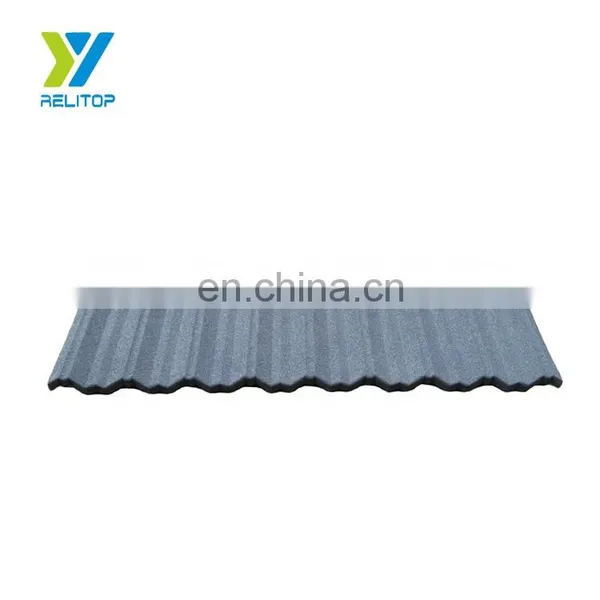 Aluminum Zinc Plating Villa Roof Building Colored Stone Coated Metal Roof Tile photo-5