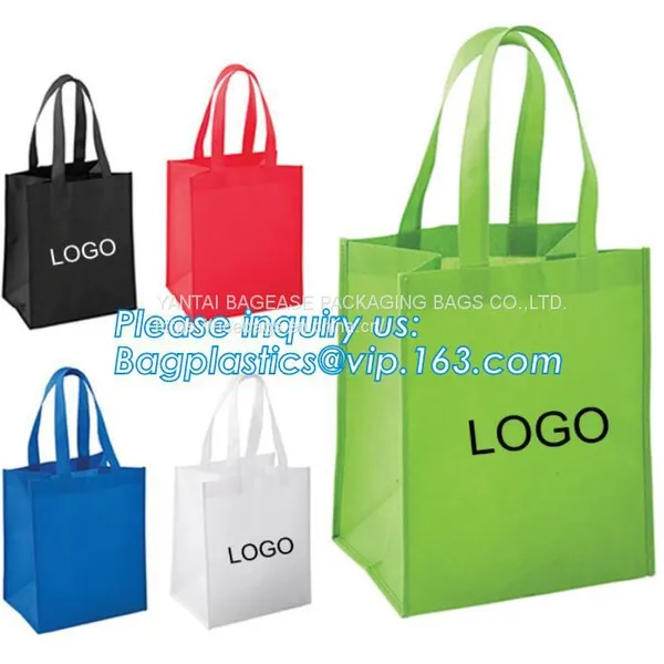 Eco Friendly Recyclable Grocery Non Woven Bag, Lamination Gift Non Woven Tote Bag Fabric Shopper promotional Bag